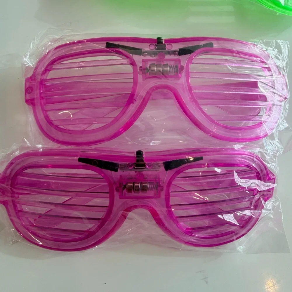 10 Colorful Party Shutter Glasses Set